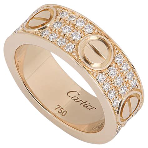 cartier love ring rose gold|cartier love interlocking ring.